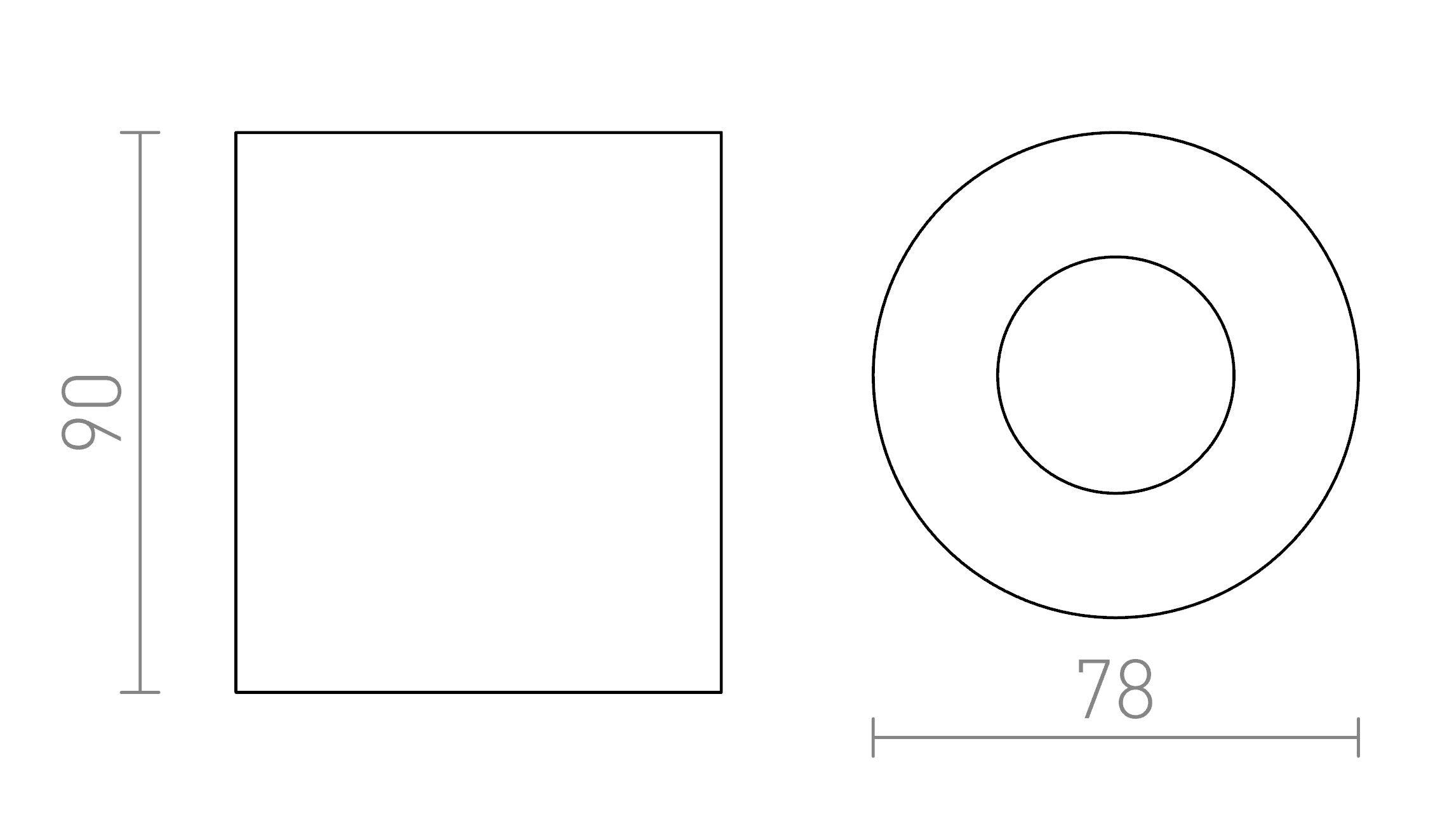 MAYO R de techo fijo lámpara - Product sketch