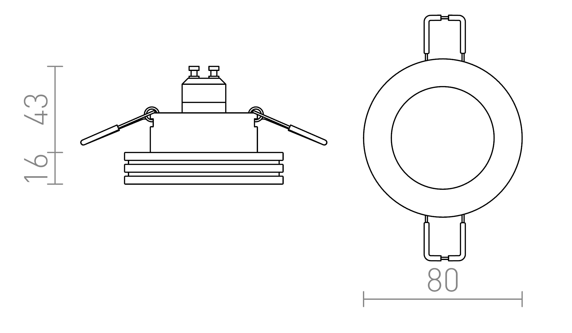 REWA fisso lampada - Product sketch