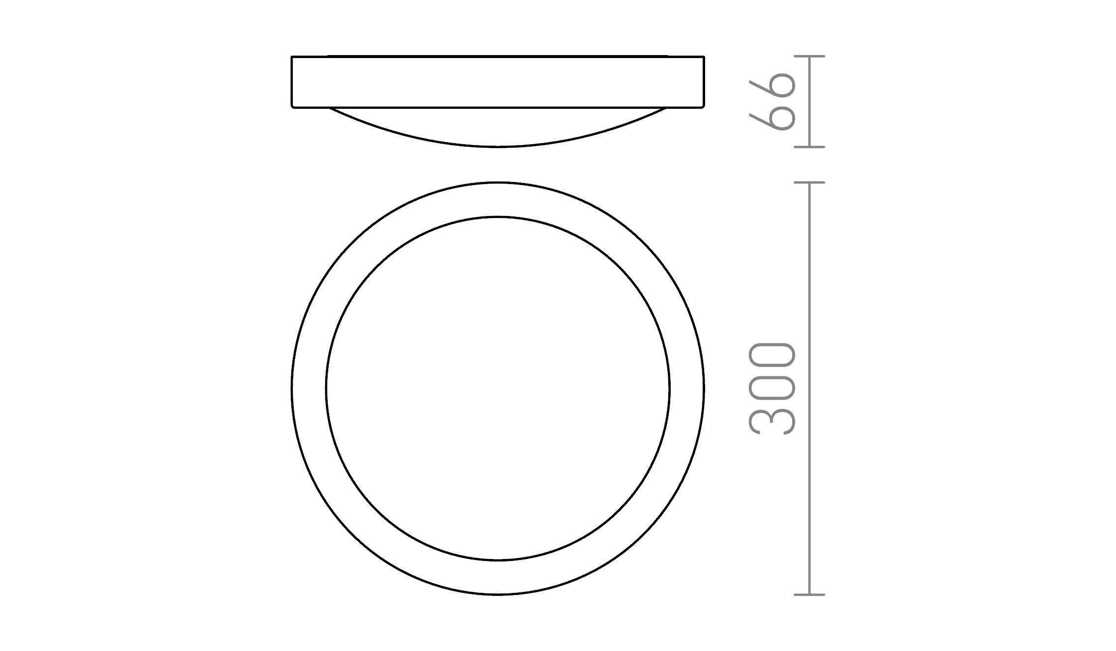 BARRY stropna lampa - Product sketch