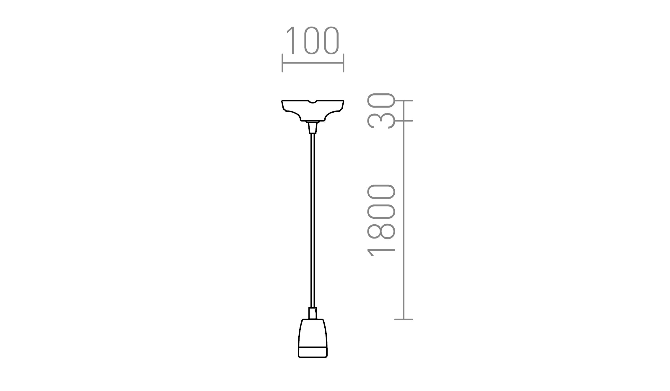 FABIO ophangset lamp - Product sketch