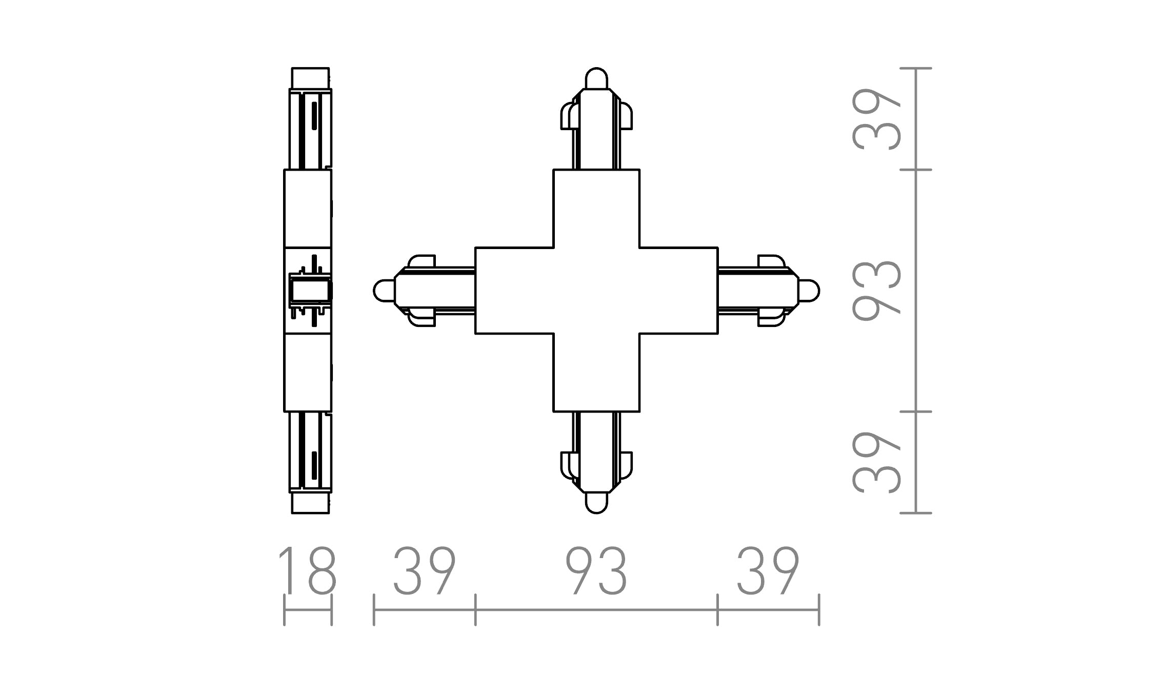 1F X συνδετήρας - Product sketch