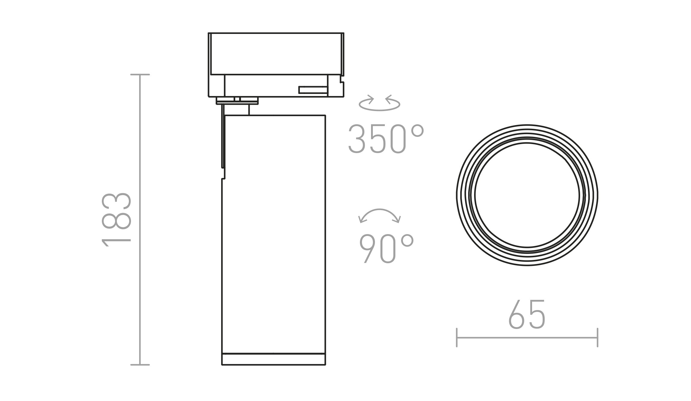 PRODIGI S za 3F tirni sistem - Product sketch