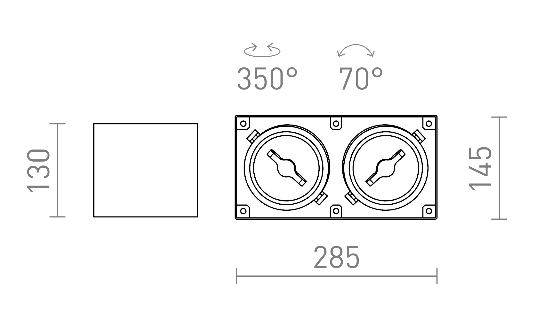 JAMES II DIMM lampa - Product sketch