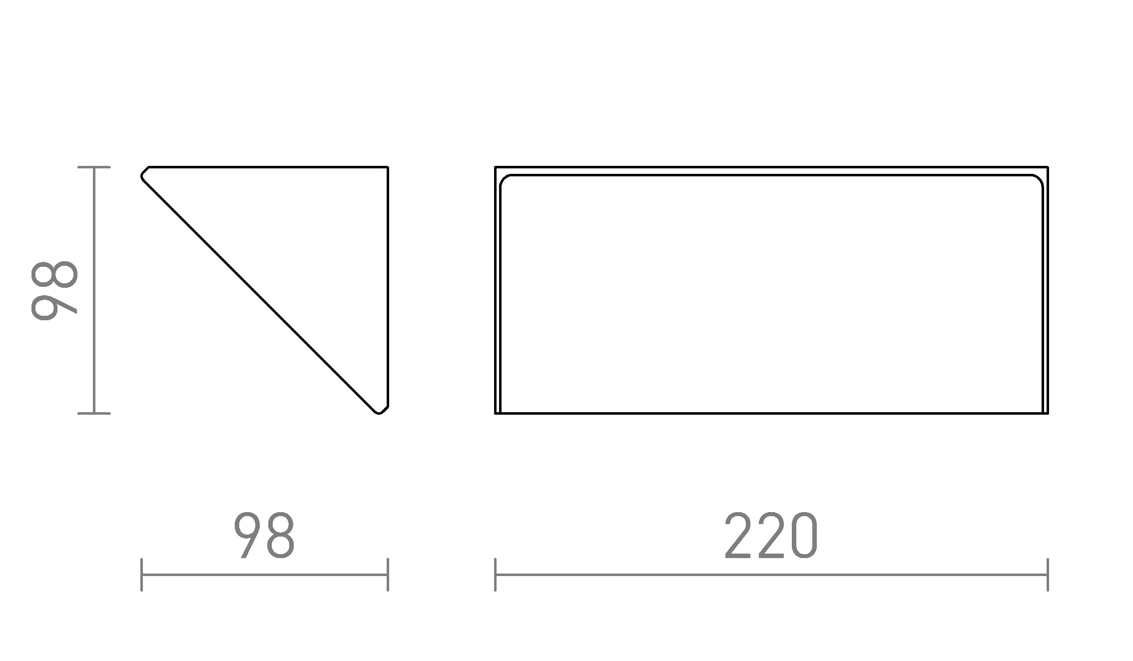 ANDANTE wall lamp - Product sketch