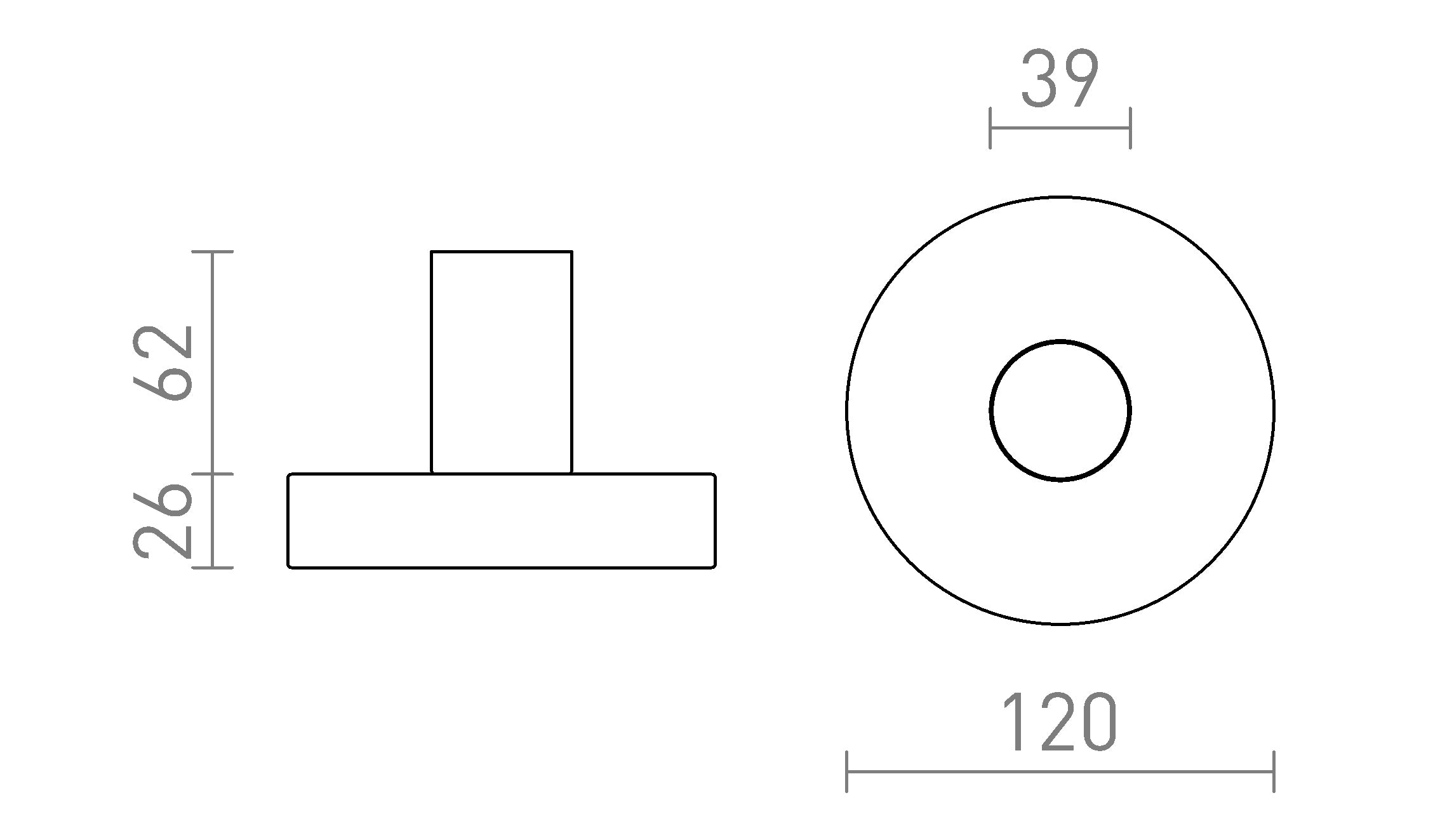 ALGOT tafellamp lamp - Product sketch