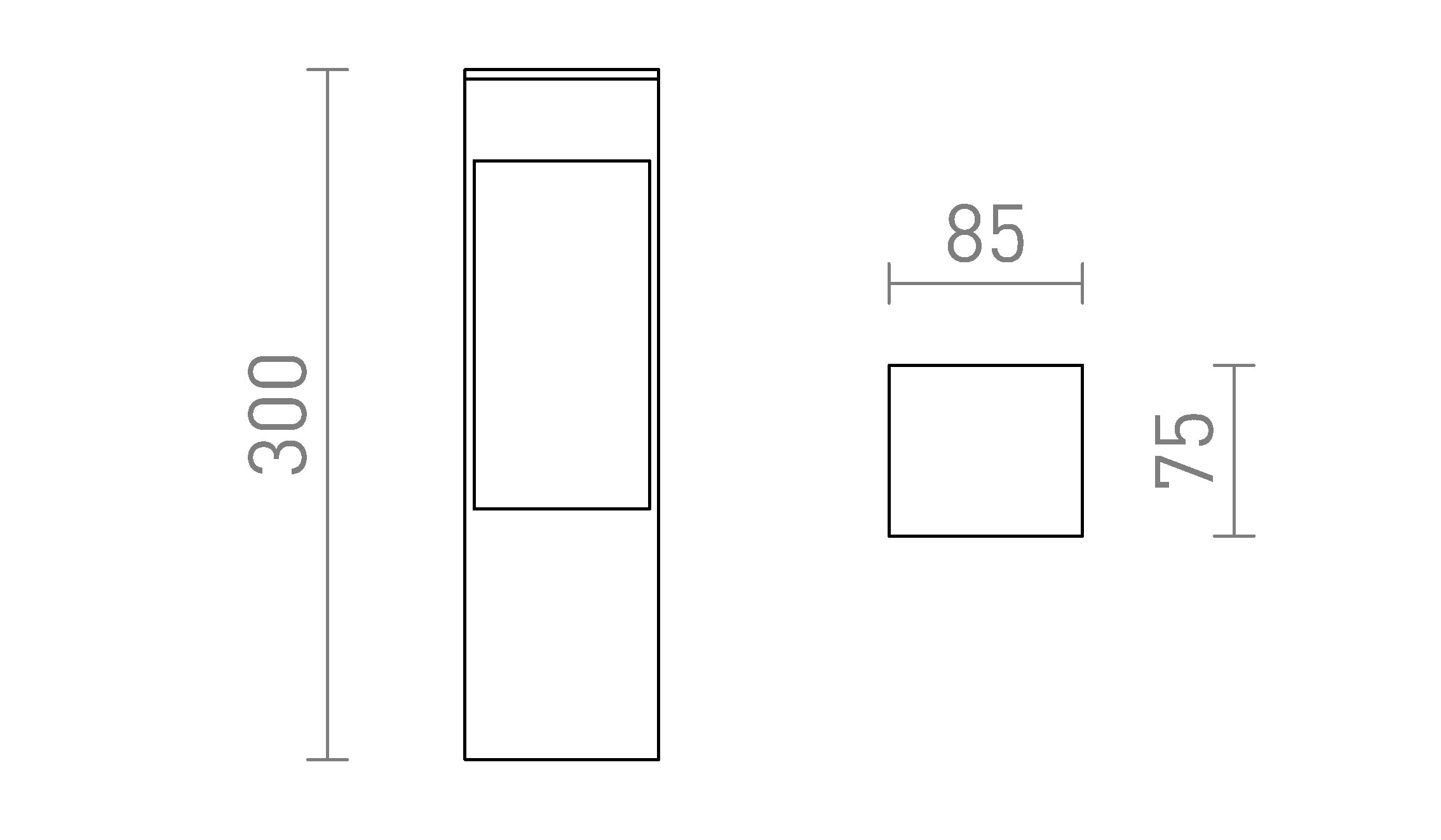 TORIN 30 en pie lámpara - Product sketch