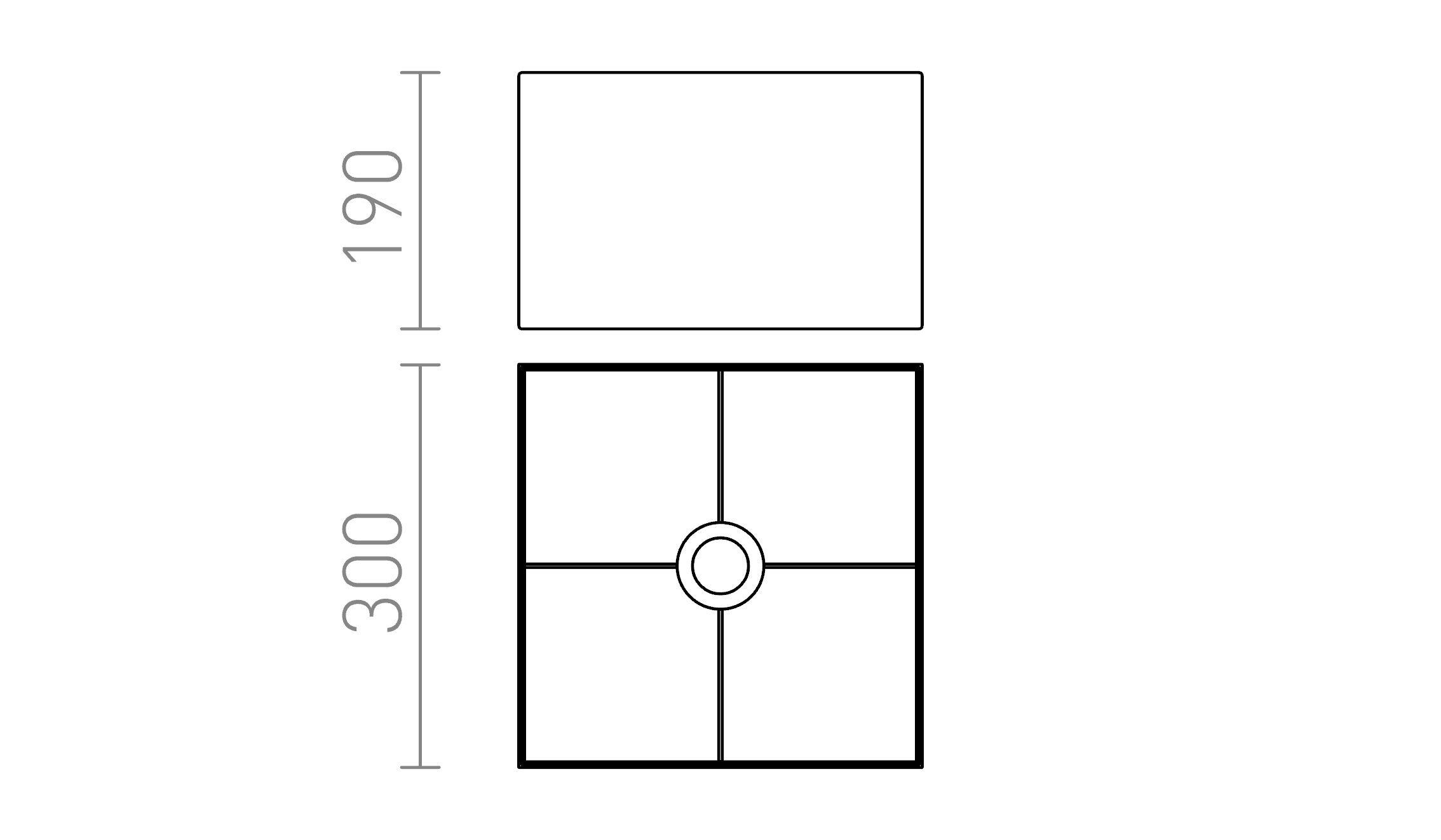 TEMPO 30/19 skärm - Product sketch
