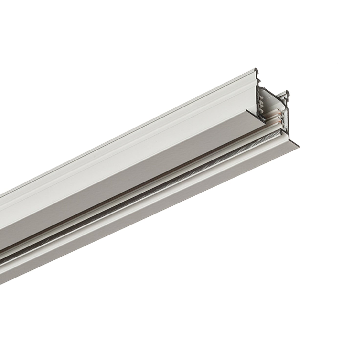 RENDL 3-circuit track system EUTRAC 2m 3-circuit track recessed white 230V R11306 1