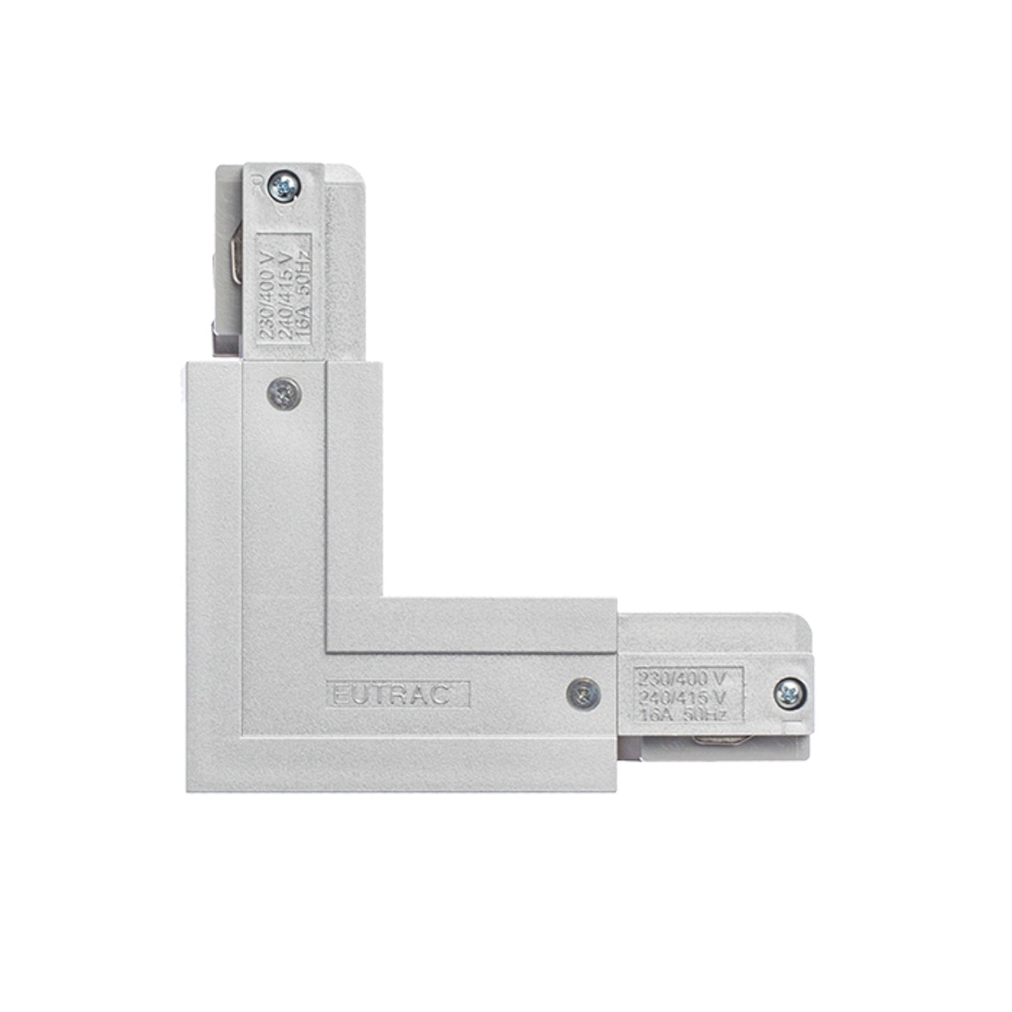 RENDL 3-circuit track system EUTRAC L connector outer polarity silver grey 230V R11325 2