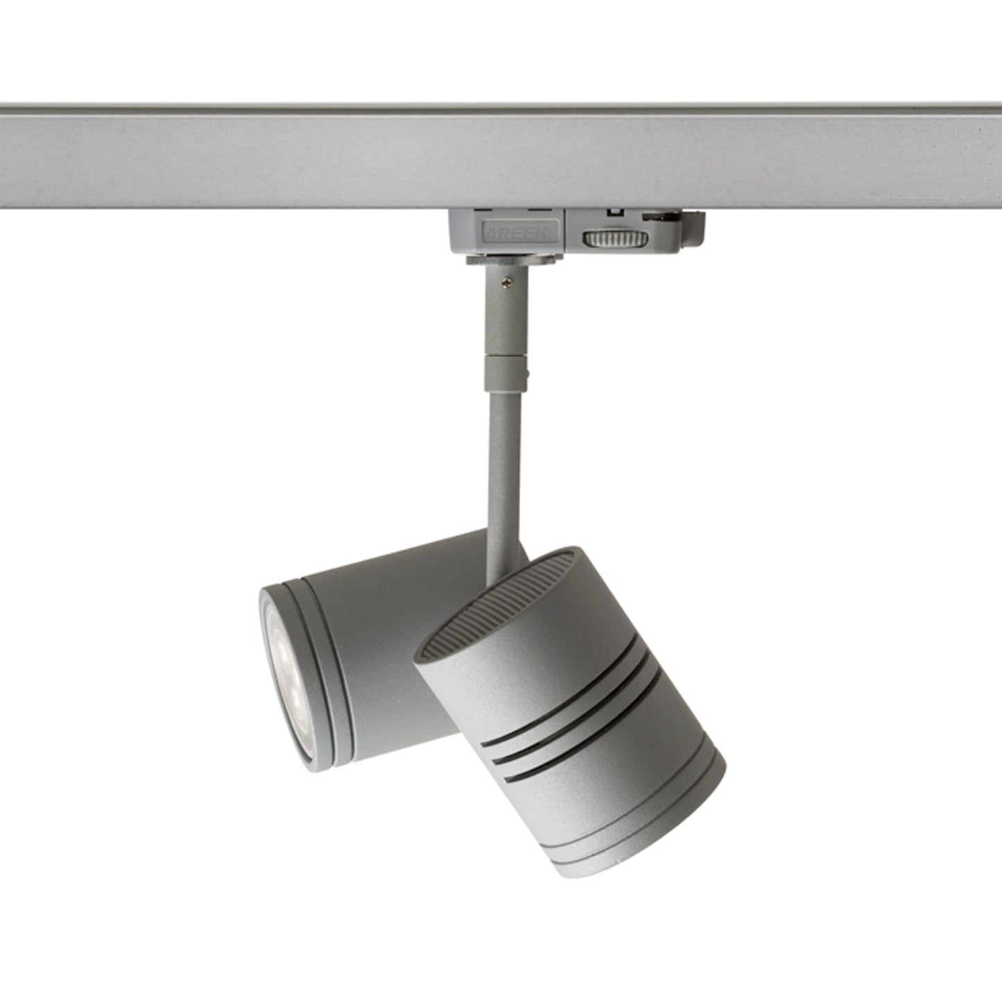 RENDL 3-circuit track system BEEBA II for 3-circuit tracks silver grey 230V LED GU10 2x8W R12312 4