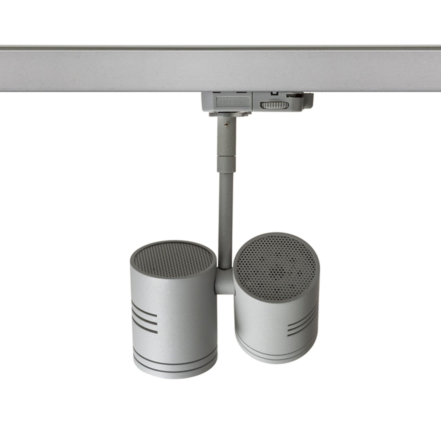 RENDL 3-circuit track system BEEBA II for 3-circuit tracks silver grey 230V LED GU10 2x8W R12312 5