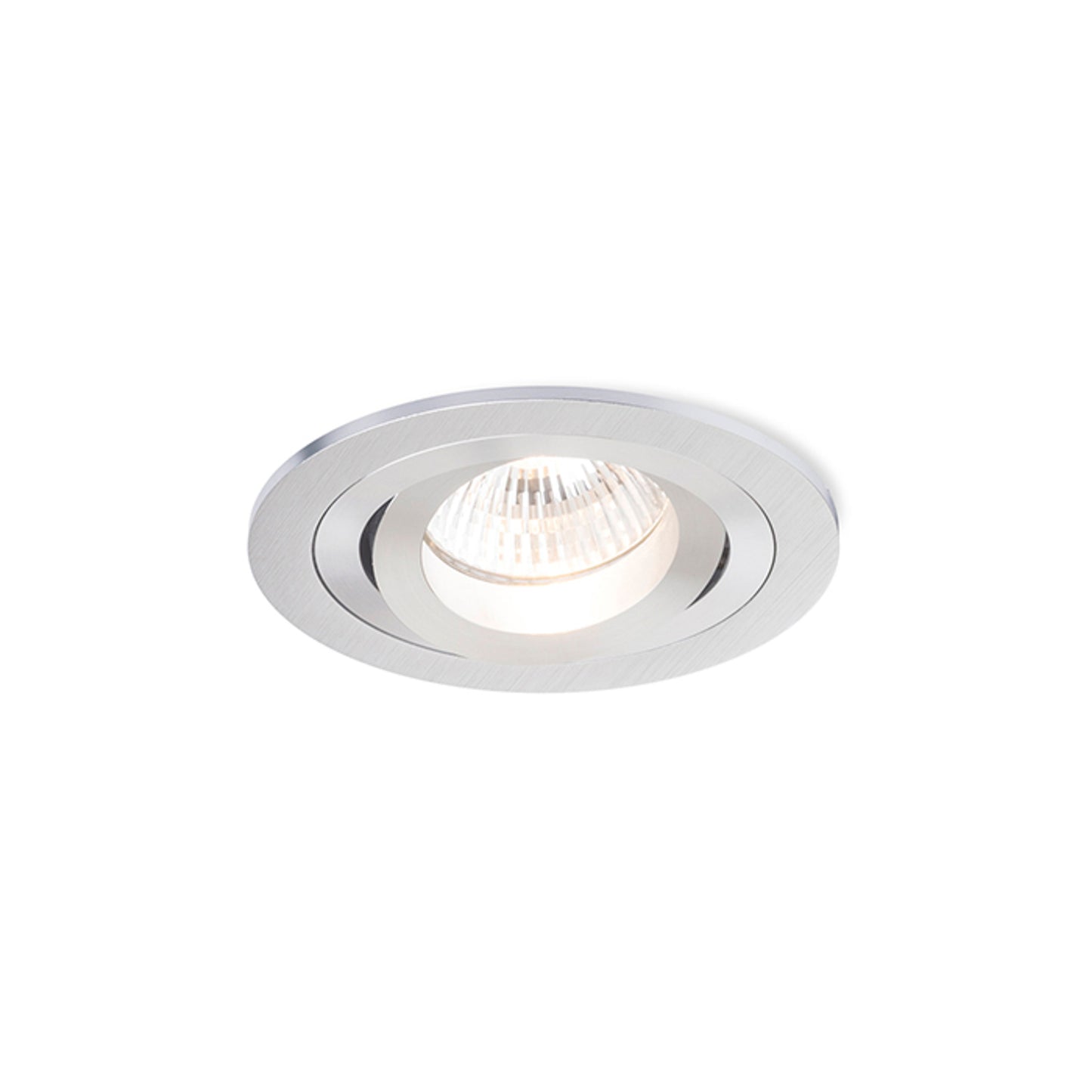 RENDL recessed light PASADENA GU10 R recessed brushed aluminum 230V LED GU10 7W R12708 1