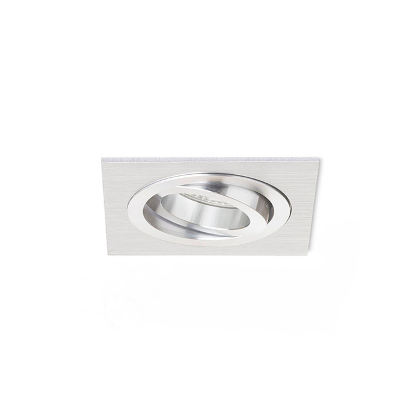 RENDL recessed light PASADENA GU10 SQ I recessed brushed aluminum 230V LED GU10 7W R12709 10