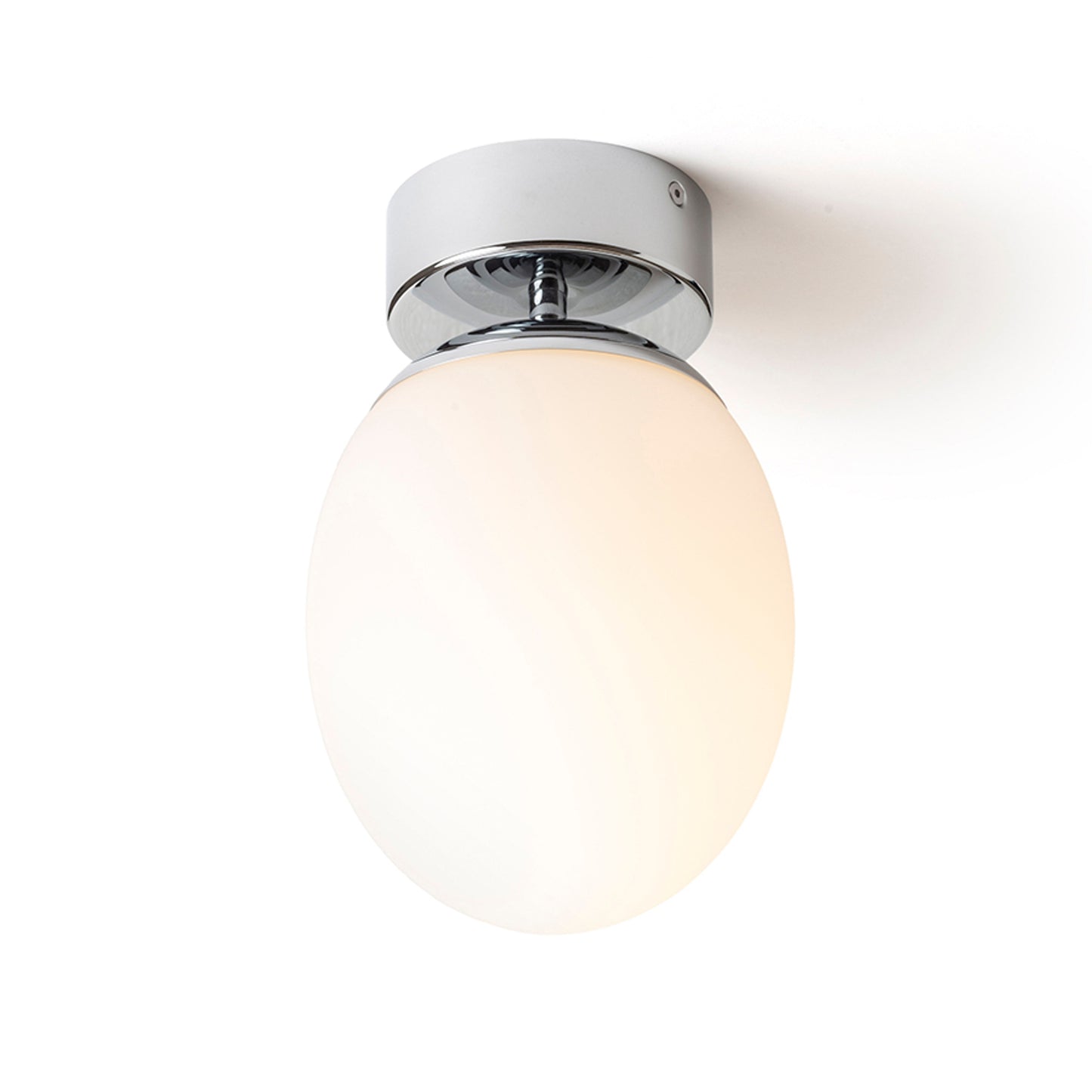RENDL surface mounted lamp MERINGUE 16 ceiling opal-colored glass/chrome 230V LED E27 15W IP44 R13690 6