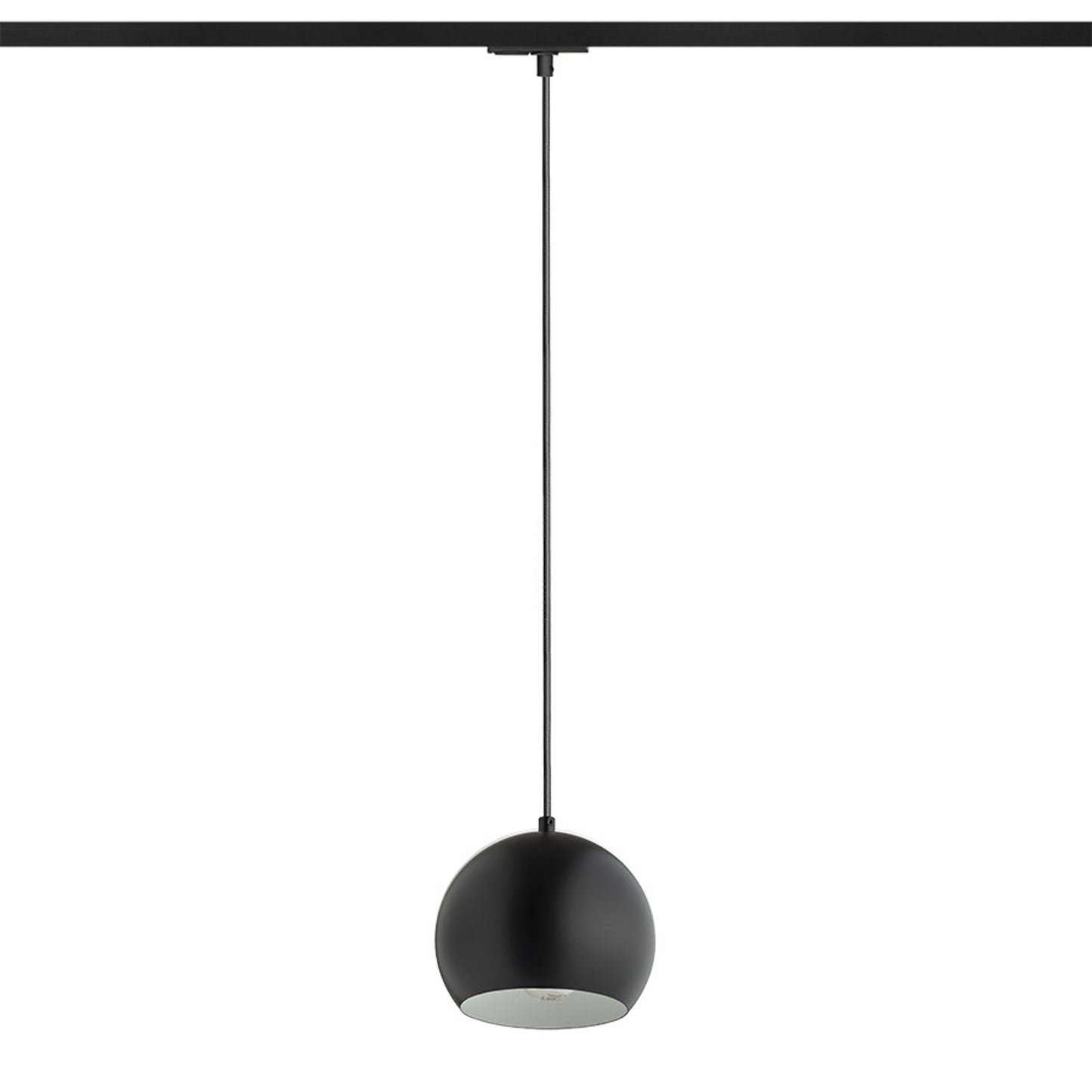 RENDL 1-circuit track system AGNETA for 1-circuit tracks pendant black 230V LED E27 11W R13971 2
