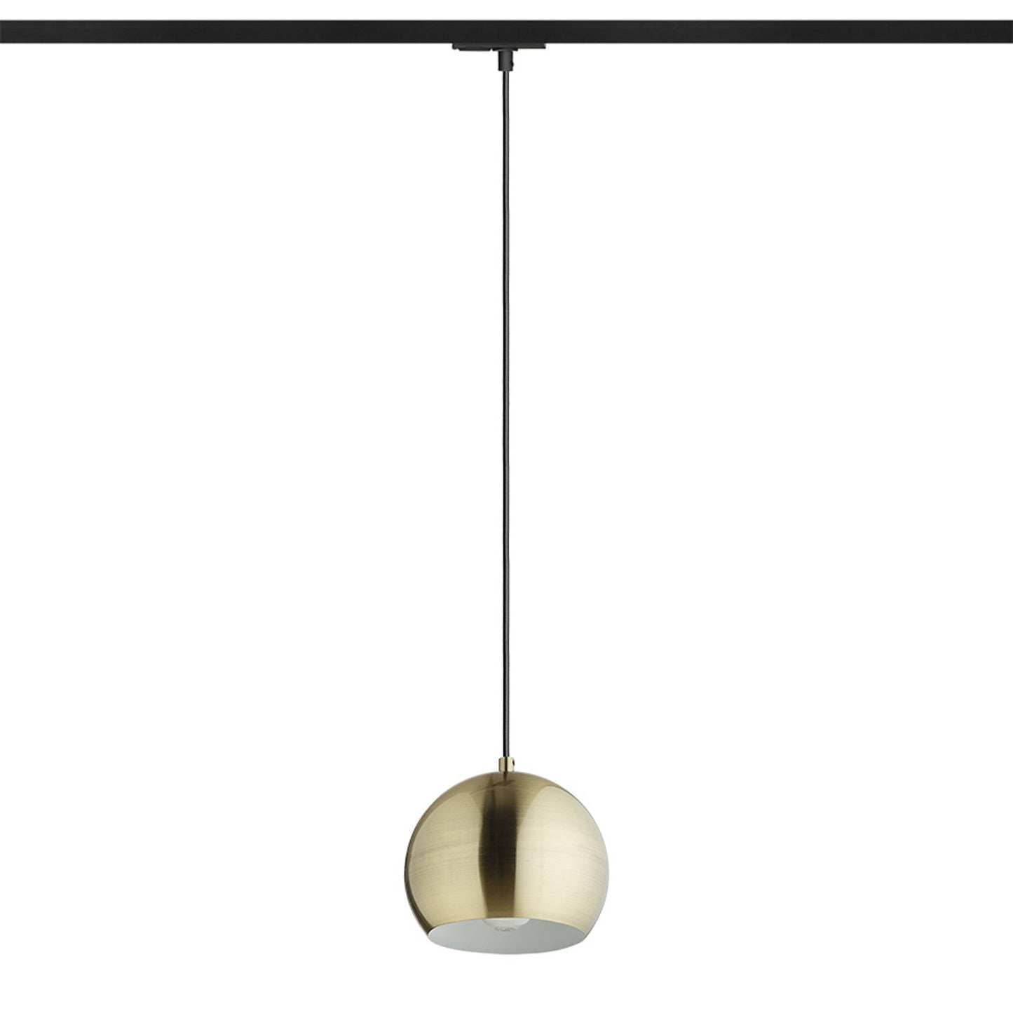 RENDL 1-circuit track system AGNETA for 1-circuit tracks pendant brushed brass 230V LED E27 11W R13972 1