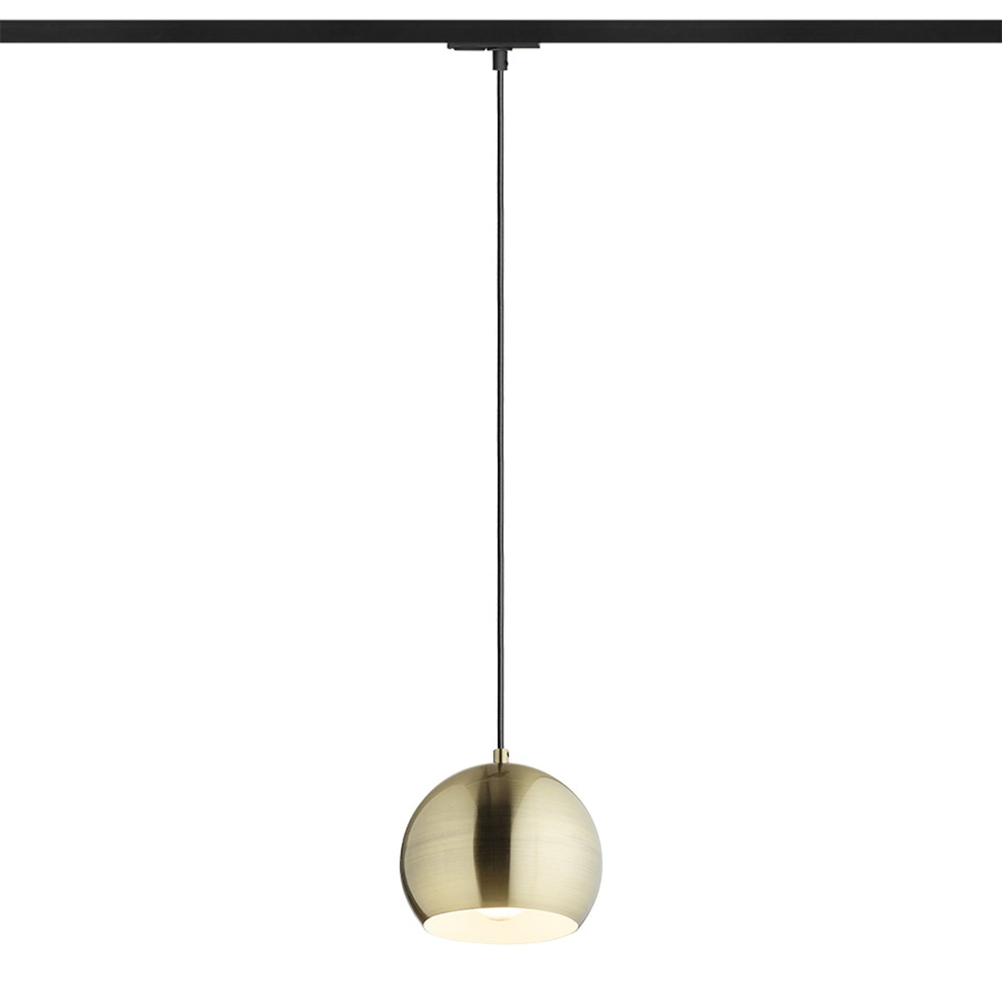 RENDL 1-circuit track system AGNETA for 1-circuit tracks pendant brushed brass 230V LED E27 11W R13972 2