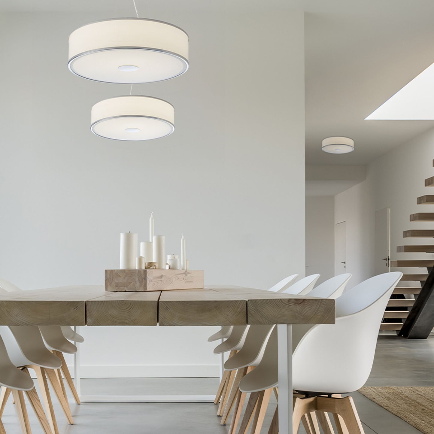 RENDL pendant lamp CASSABLANCA LED 40 pendant chrome/glass 230V LED 35W 3000K R14551 3