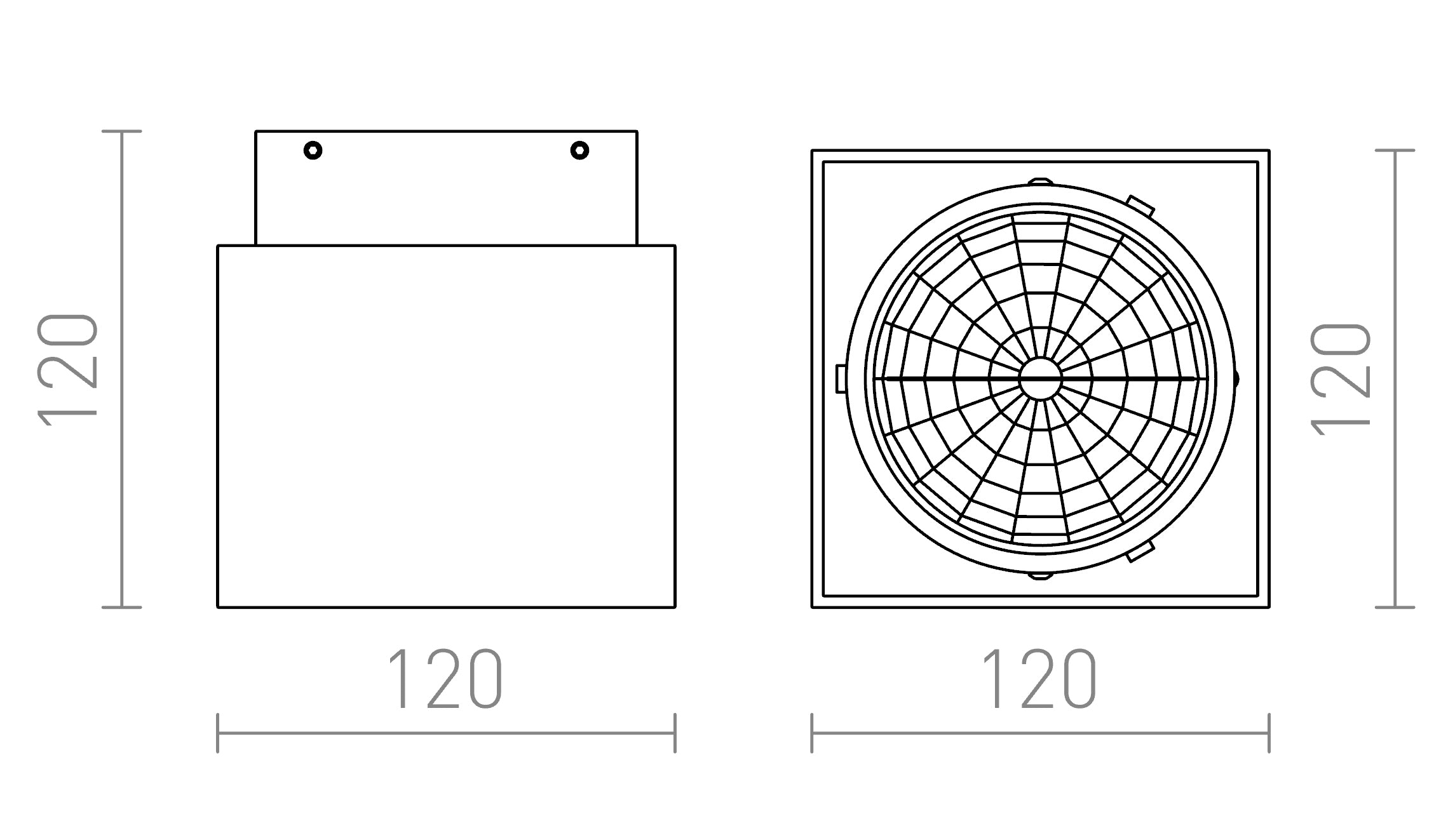 EX 111 PRAVOKUTNA - Product sketch