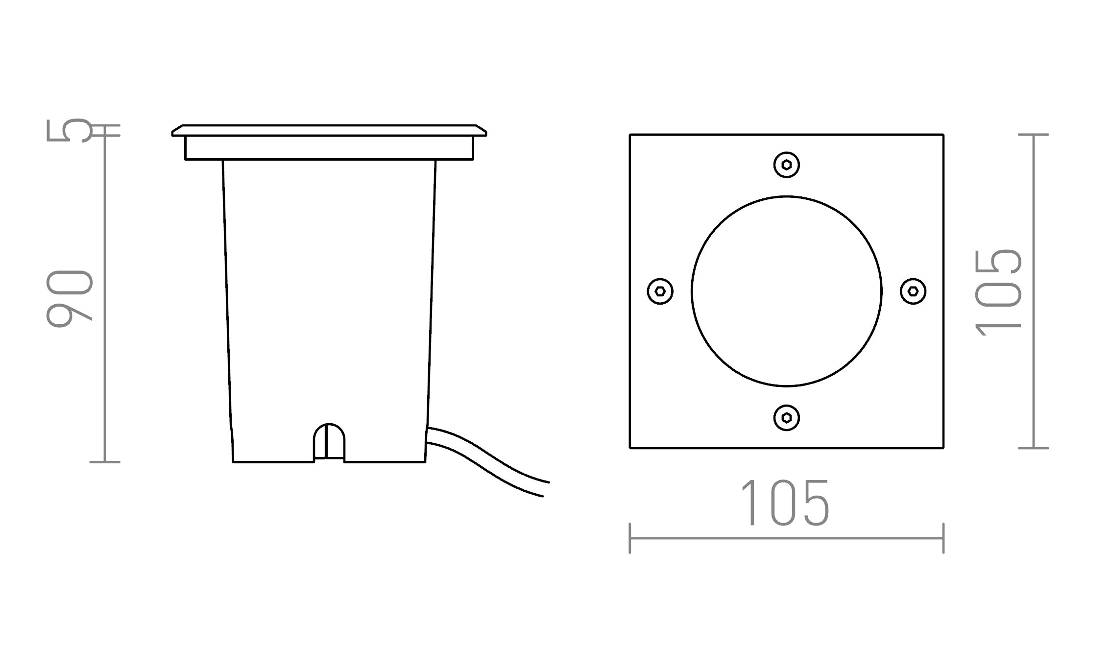 RIZZ SQ 105  - Product sketch