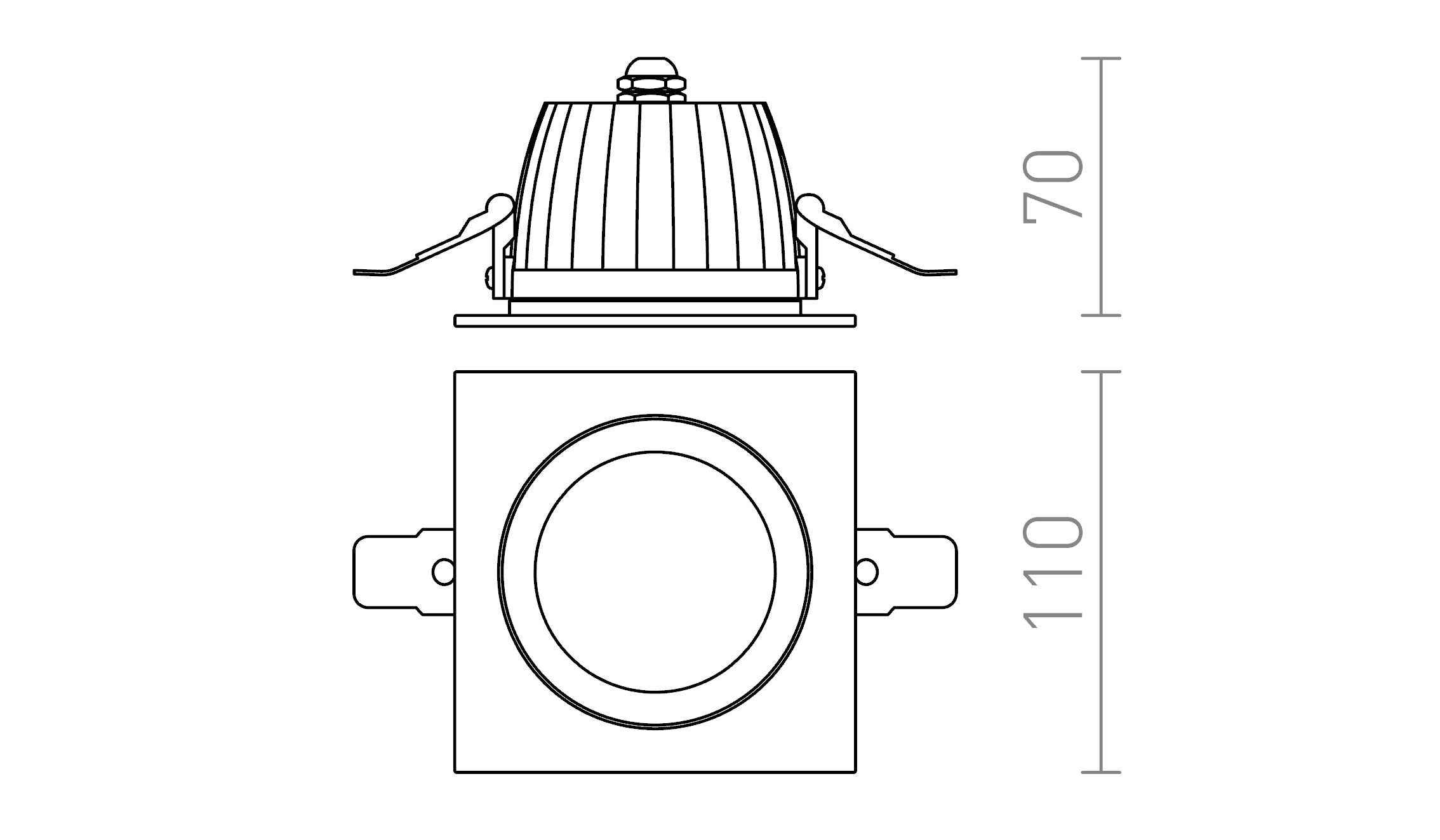 AMIGA PRAVOKUTNA - Product sketch