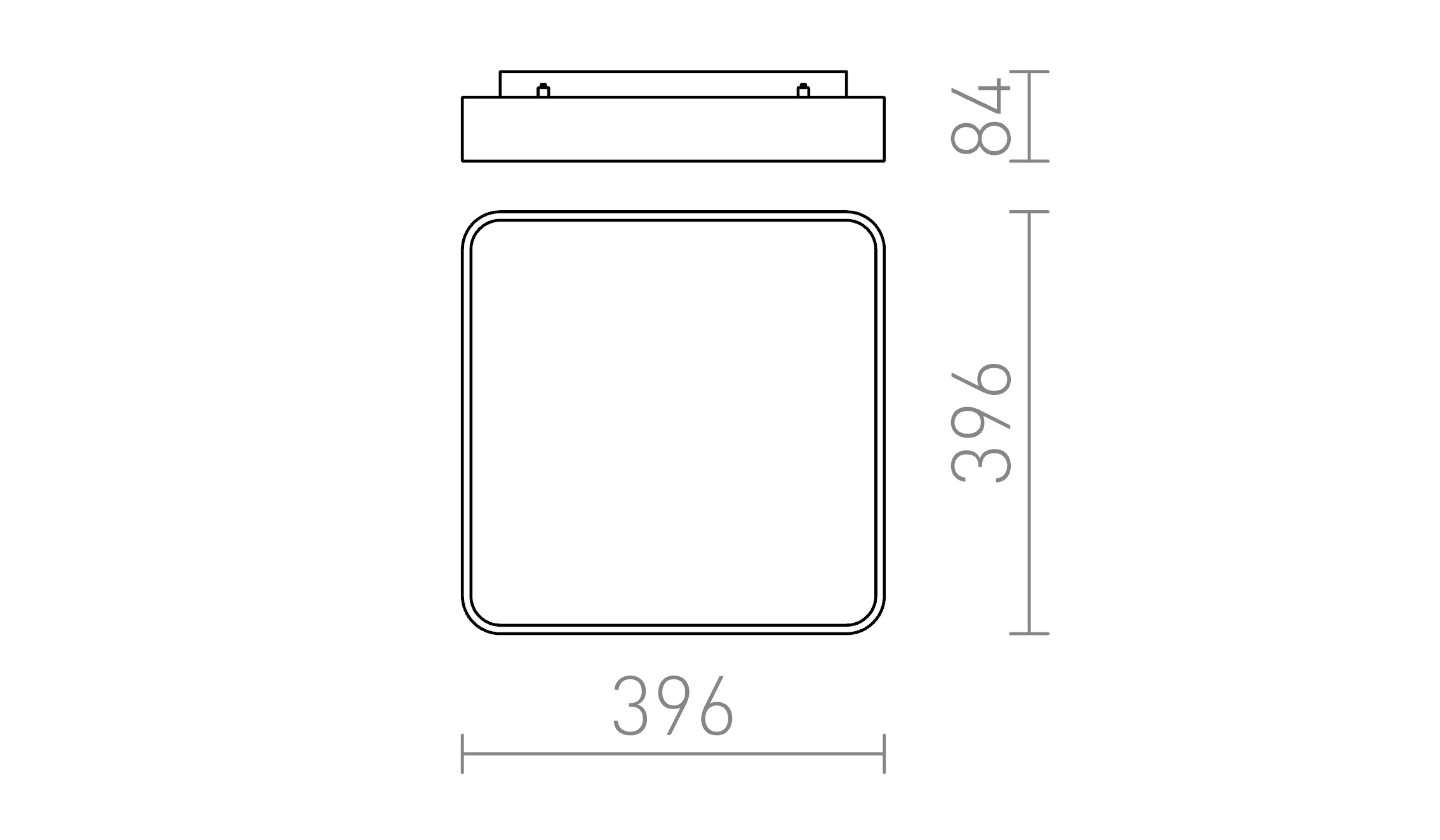 MENSA SQ 40 STROPNA - Product sketch