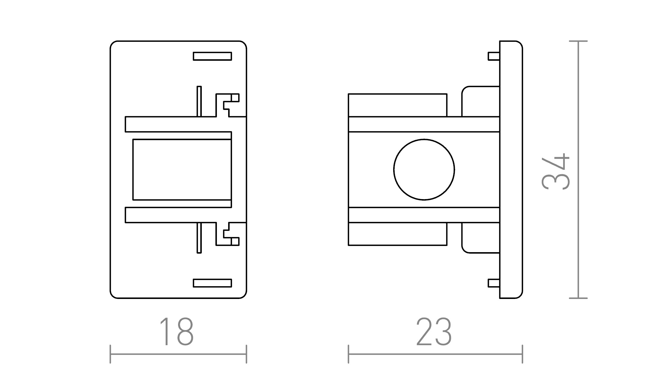 POKLOPAC ZA 1F STAZU - Product sketch