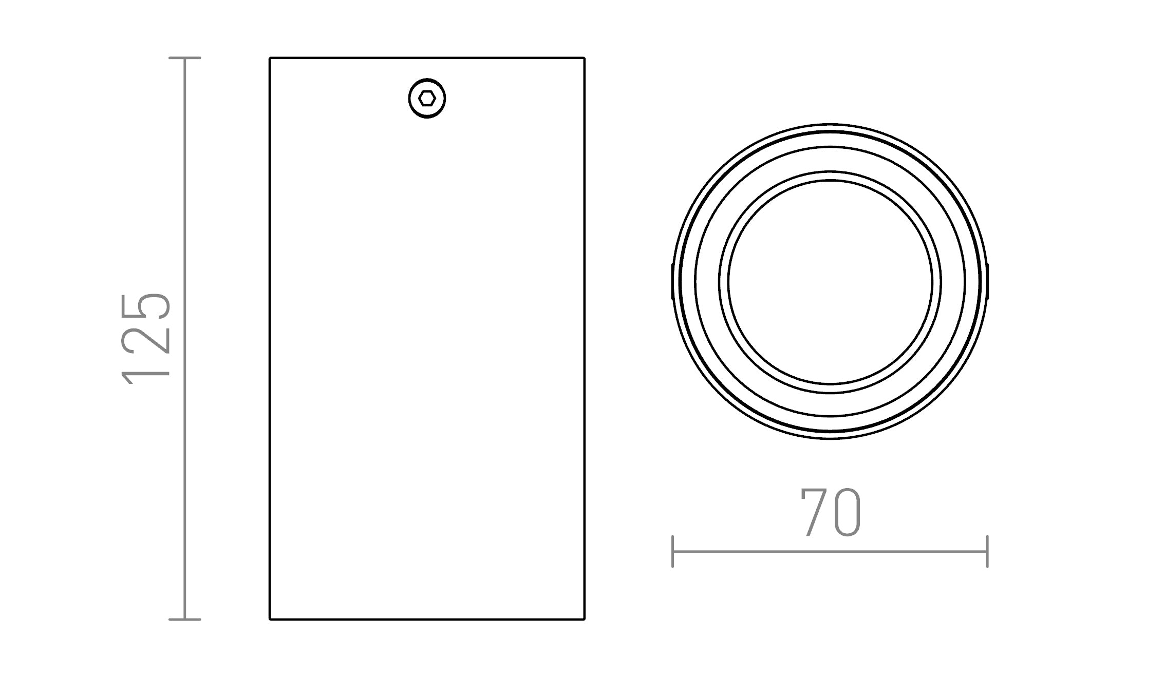 TUBA STROPNA - Product sketch