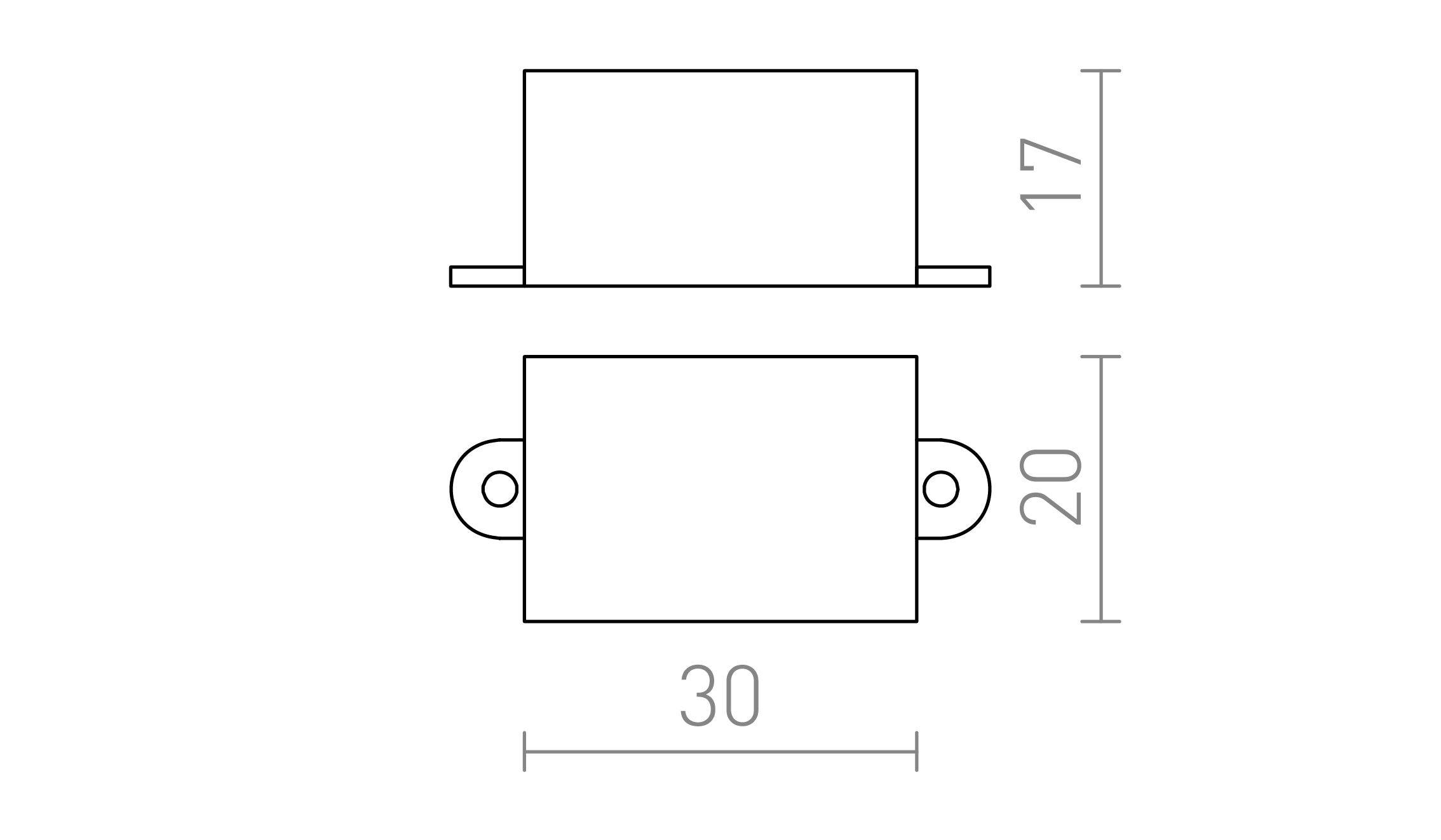 DRAJVER 700mA - Product sketch