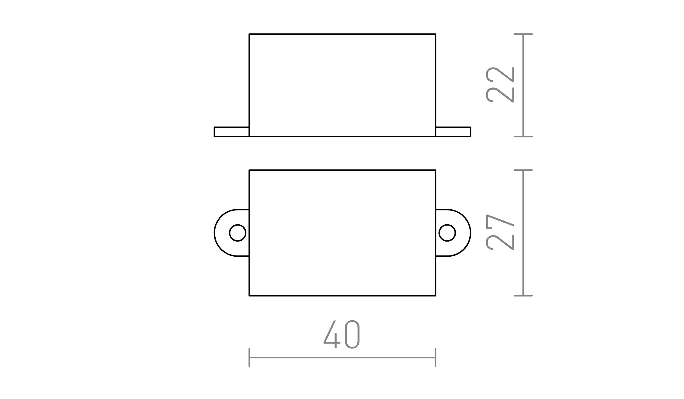DRAJVER 350mA LED 1-3W - Product sketch