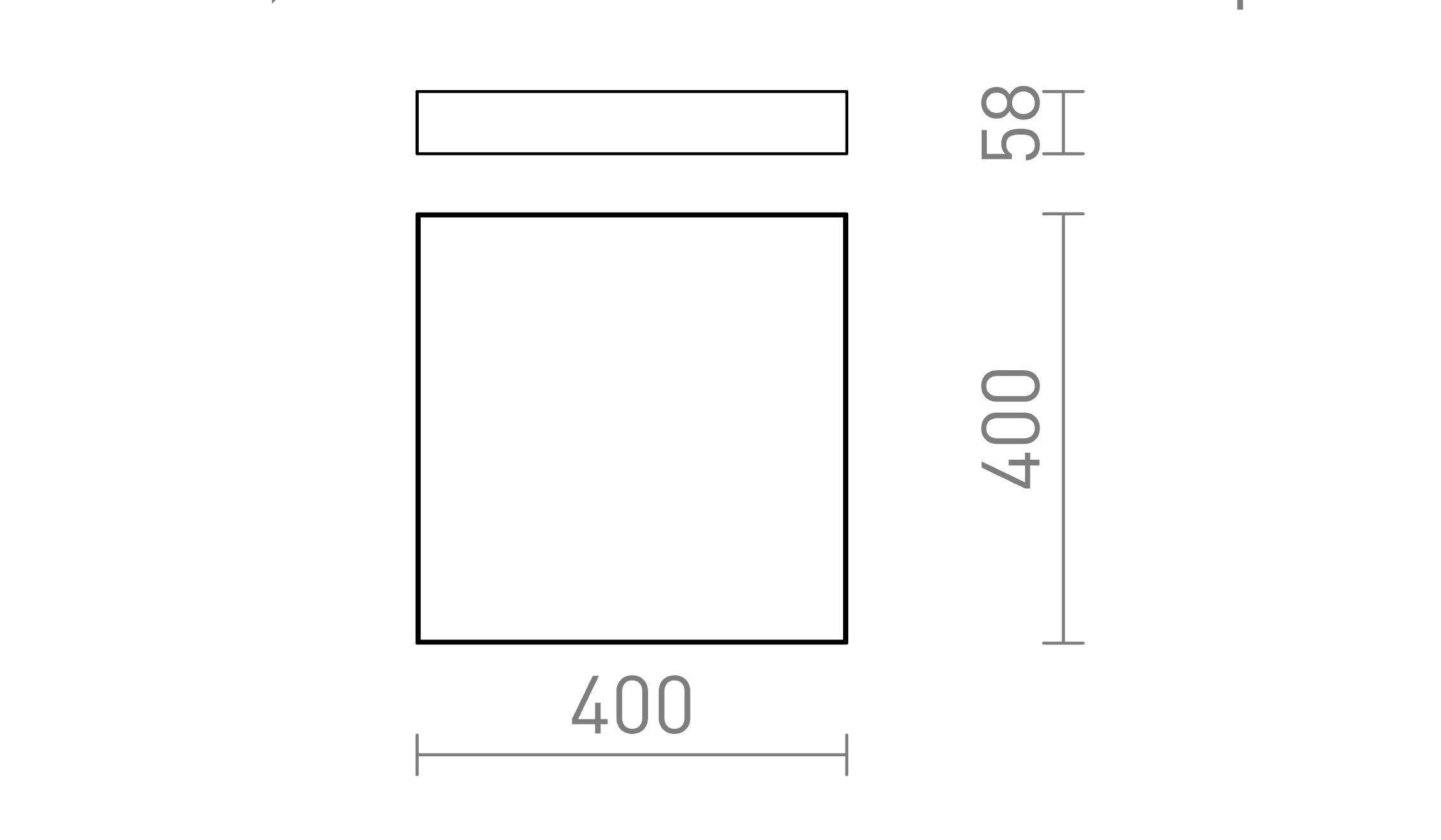 LARISA SQ 40 STROPNA - Product sketch