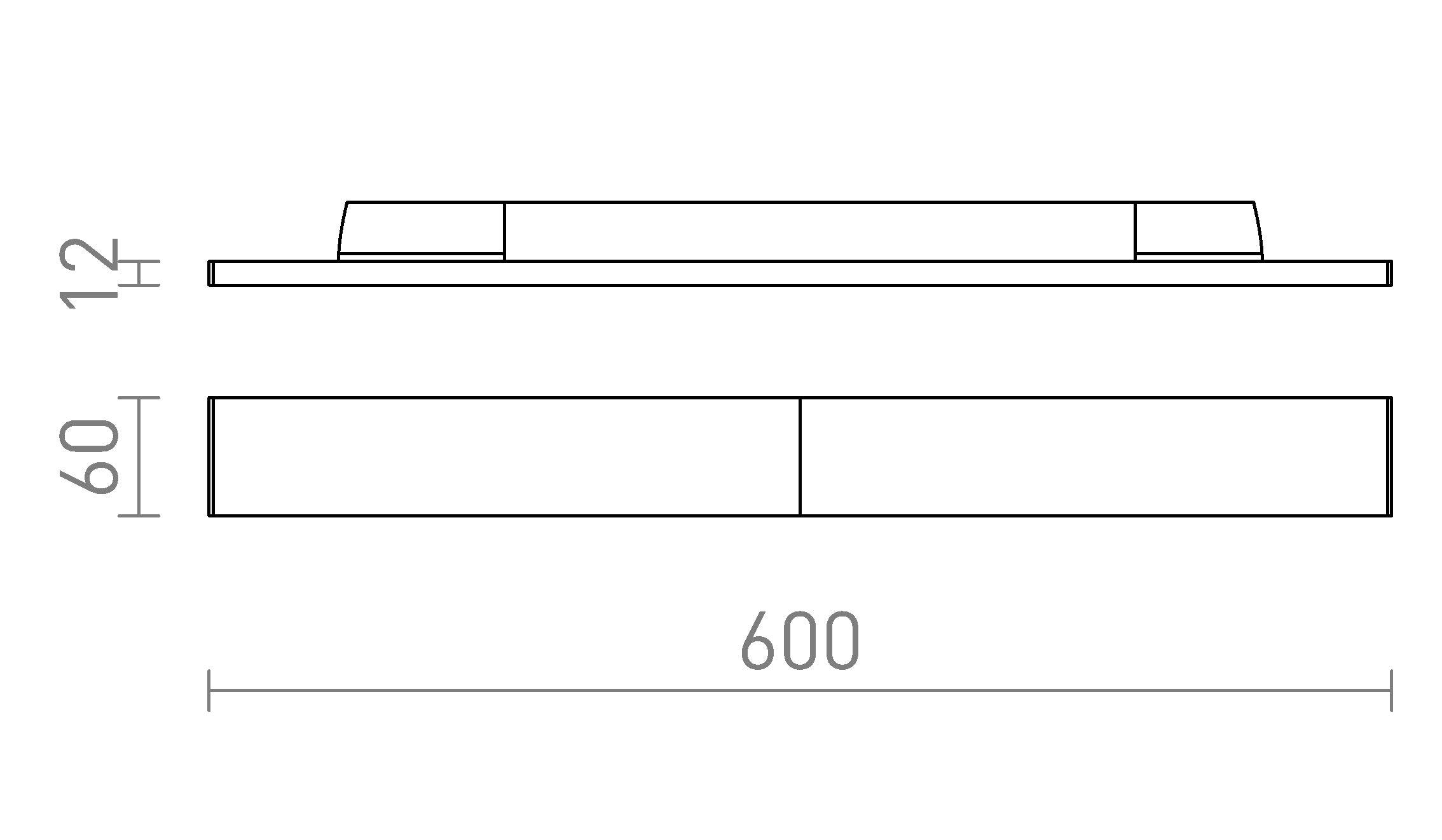 FLATLINE 60 ZA 3F STAZU - Product sketch