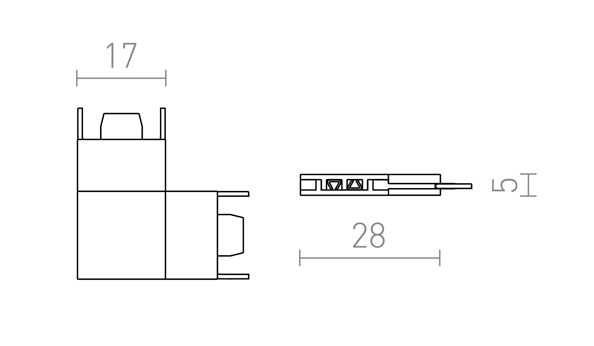 L KONEKTOR ZA VEGA STAZU - Product sketch