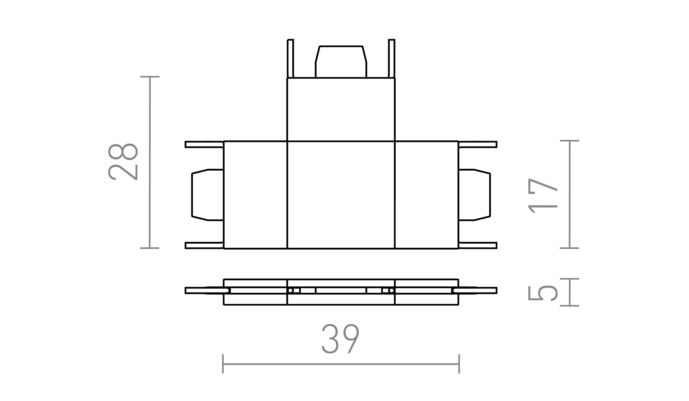 T KONEKTOR ZA VEGA STAZU - Product sketch