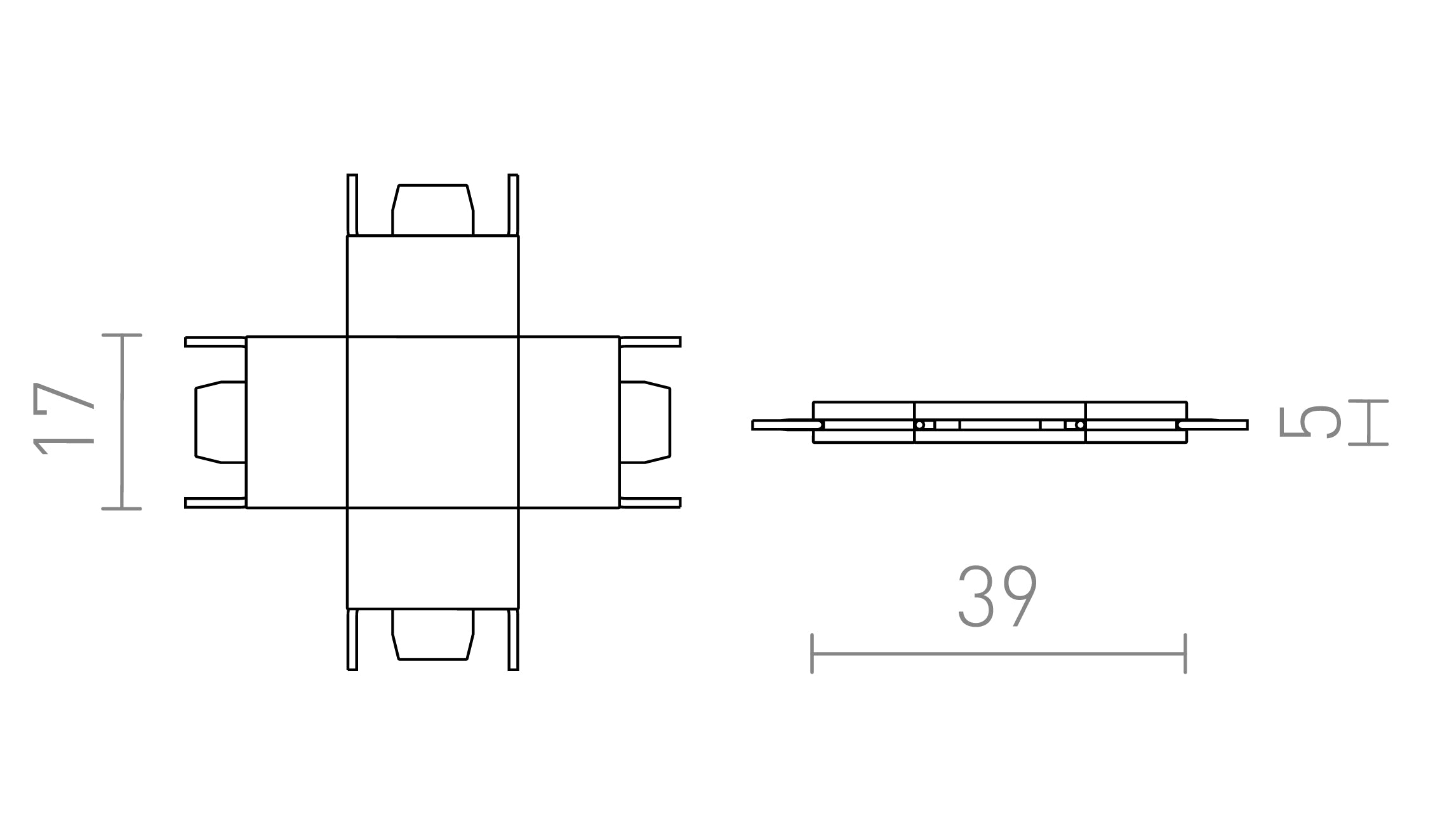 X KONEKTOR ZA VEGA STAZU - Product sketch