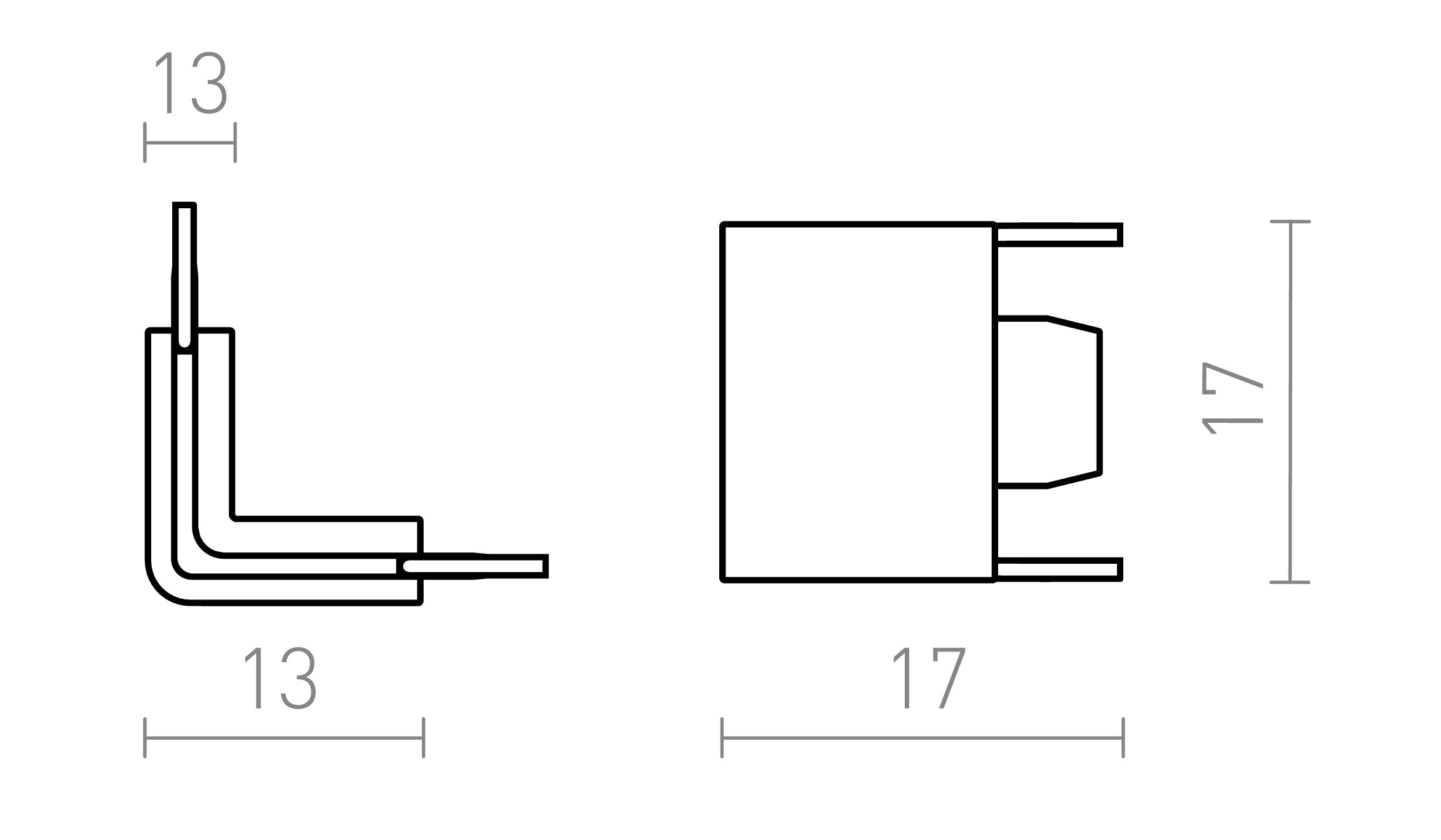 90 L KONEKTOR ZA VEGA STAZU - Product sketch