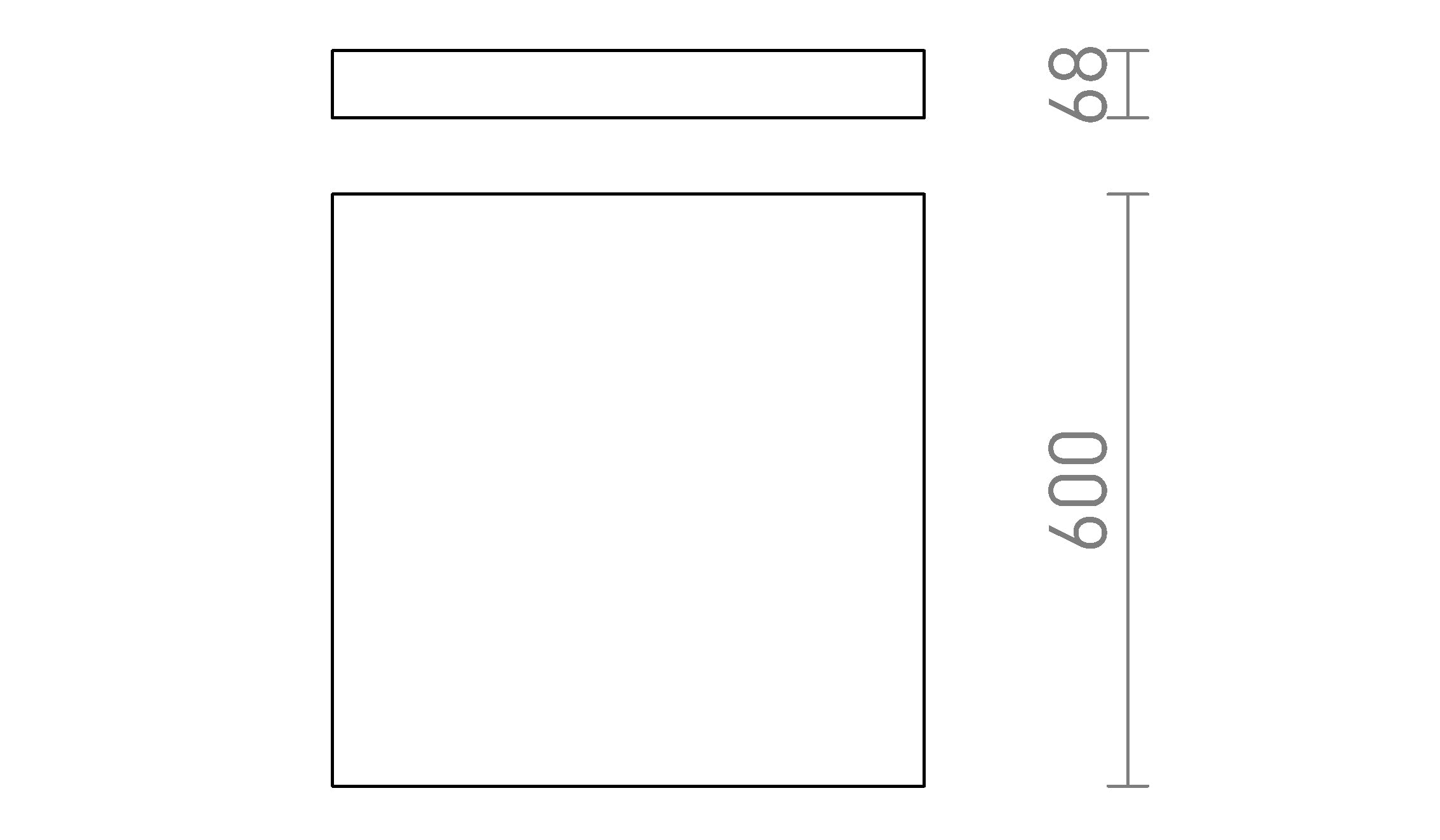 LARISA SQ 60 3CCT DIMM - Product sketch
