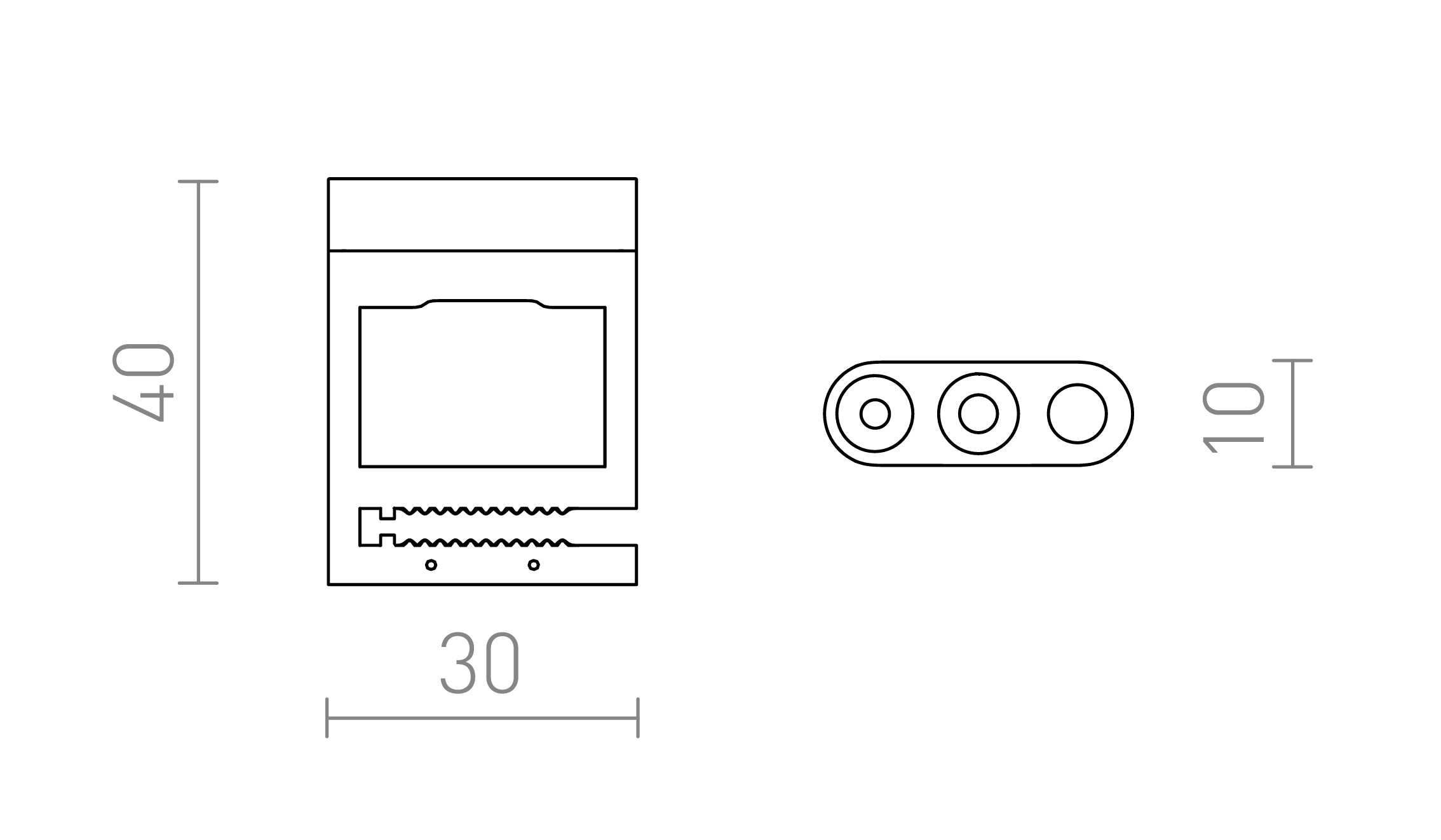 WAVE MEHANIČKI DRŽAČ - Product sketch