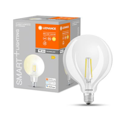 RENDL light source OSRAM SMART+ Globe 125 WiFi   clear 230V E27 LED EQ60  2700K G13943 2