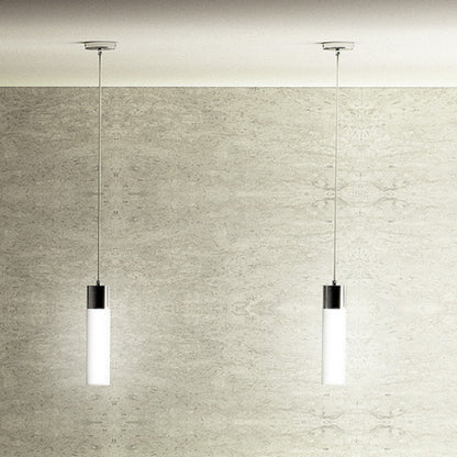 RENDL pendant lamp EIGHT pendant  opal-colored glass/chrome 230V LED E27 11W R10493 3