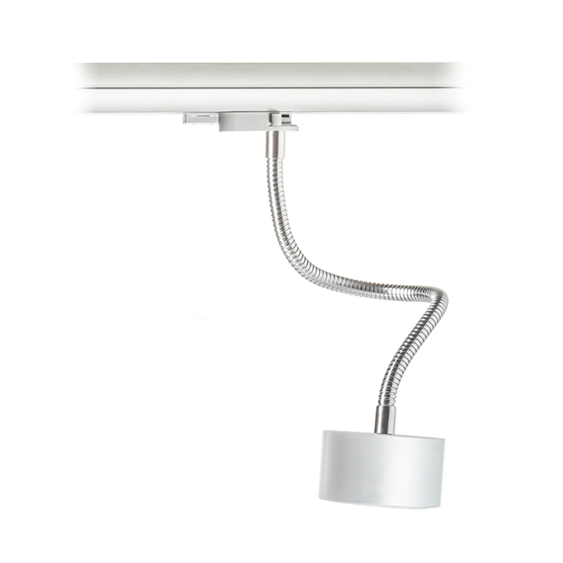 RENDL 3-circuit track system PIXIE on goose neck for 3-circuit tracks silver grey chrome 230V LED GX53 7W R10641 1