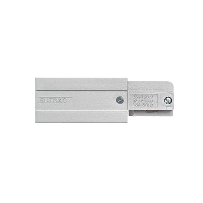 RENDL 3-circuit track system EUTRAC feed-in, polarity left silver grey  230V  R11316 3