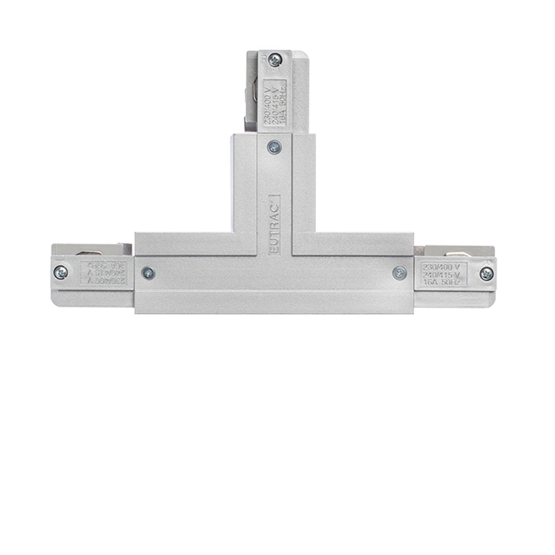 RENDL 3-circuit track system EUTRAC T connector, polarity right silver grey 230V  R11334 2