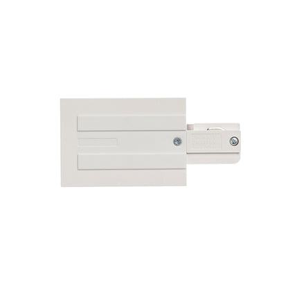 RENDL 3-circuit track system EUTRAC feed-in for recessed 3-circuit tracks, polarity right white 230V  R11341 3