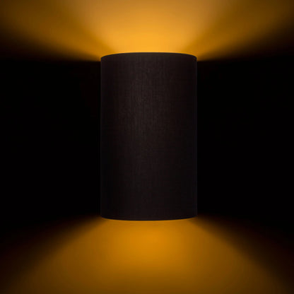 RENDL wall lamp RON W 15/25 wall  Polycotton black/golden foil 230V LED E27 15W R11464 4