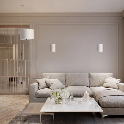 RENDL wall lamp RON W 15/25 wall  Polycotton white/white PVC 230V LED E27 15W R11492 3
