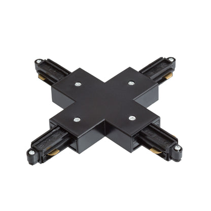 RENDL 1-circuit track system 1F X connector black 230V  R12279 1
