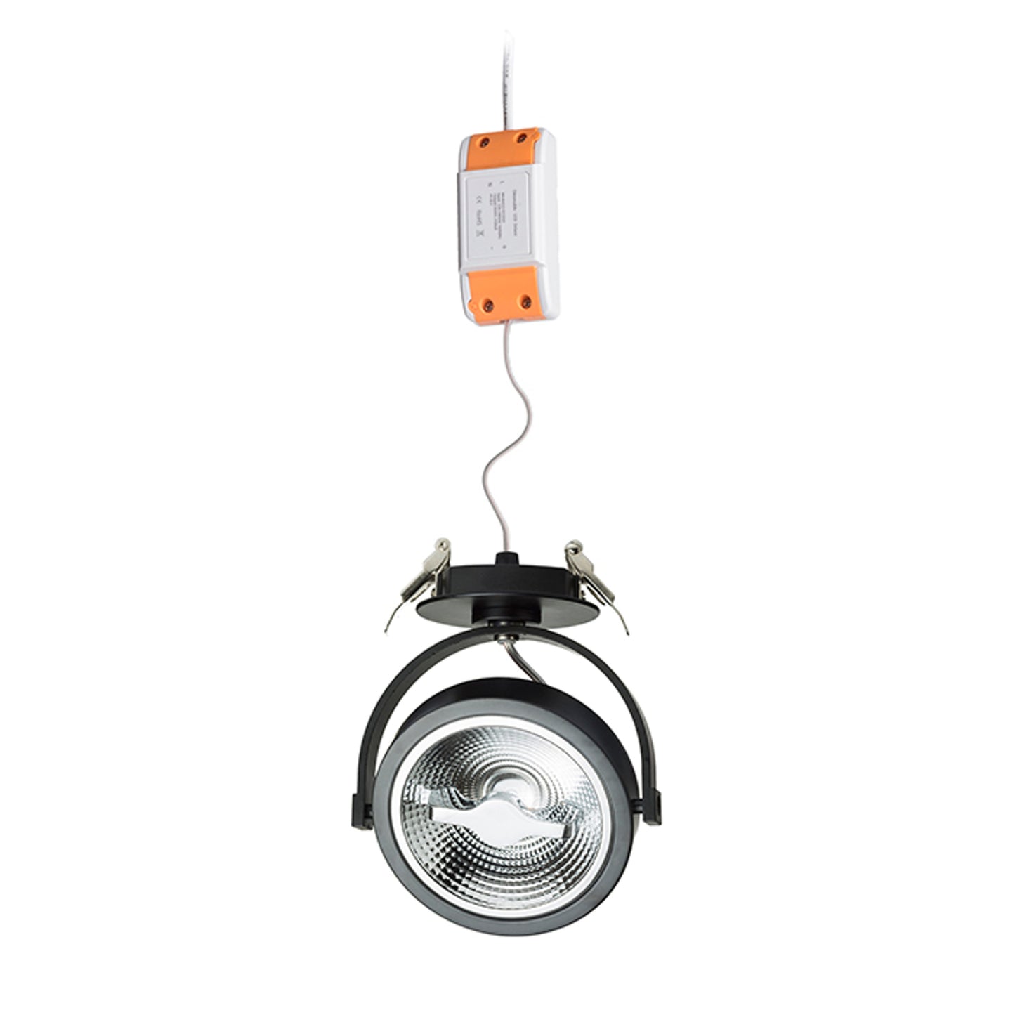 RENDL spotlight KELLY LED DIMM semi-recessed black 230V LED 12W 24° 3000K R12638 2