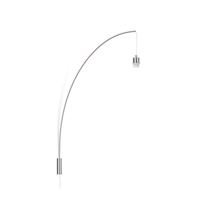RENDL shades, shade bases, pendent sets BEND arched wall-mounted base  matt nickel 230V LED E27 15W R12654 2
