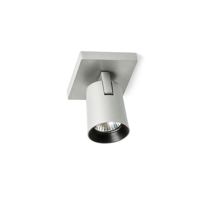 RENDL spotlight KENNY I surface mounted  brushed aluminum/black 230V LED GU10 8W R12913 5